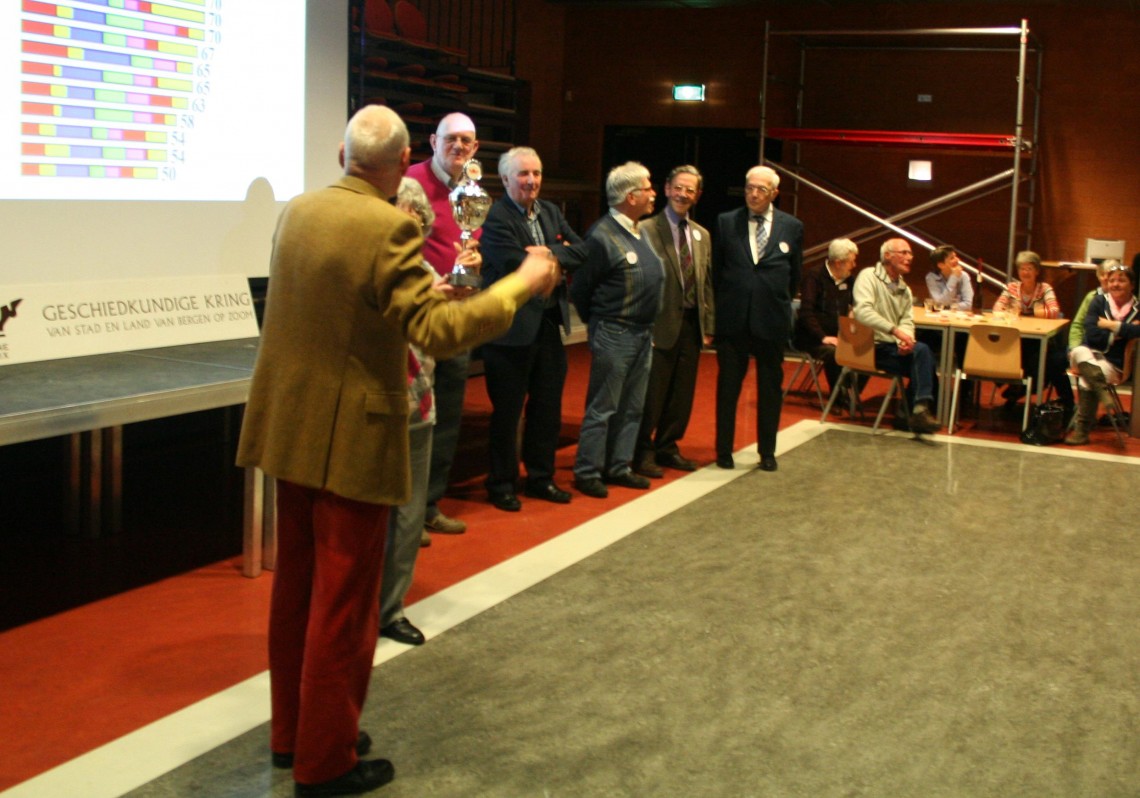 Het winning team krijgt de loftuitingen van Ad van den Bulck