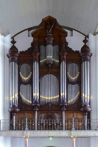 Het Ibach orgel is oorspronkelijk gebouwd voor de Maagd. Toen deze kerk tot theater werd verbouwd is het naar de Gertrudiskerk verhuisd. Het is thans geheel gerestaureerd.