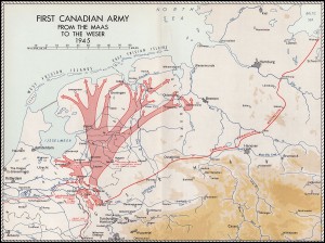 De verdere opmars in 1945 na het Ardennenoffensief