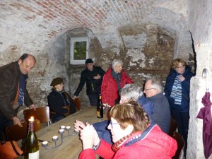 Even rust in de kelders van de brouwerij aan de Blauwehandstraat