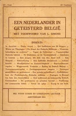 Een Nederlander in geteisterd België (1914)