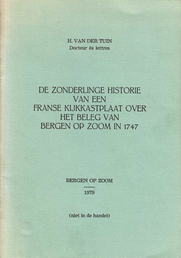 De zonderlinge historie van een Franse kijkkastplaat