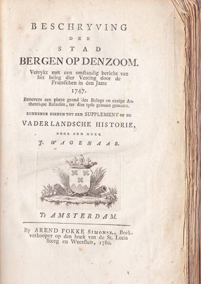 1747 Beschryving der stad Bergen op den Zoom