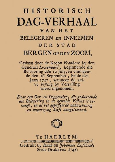 Historisch dagverhaal door een oor- en ooggetuige (1747)