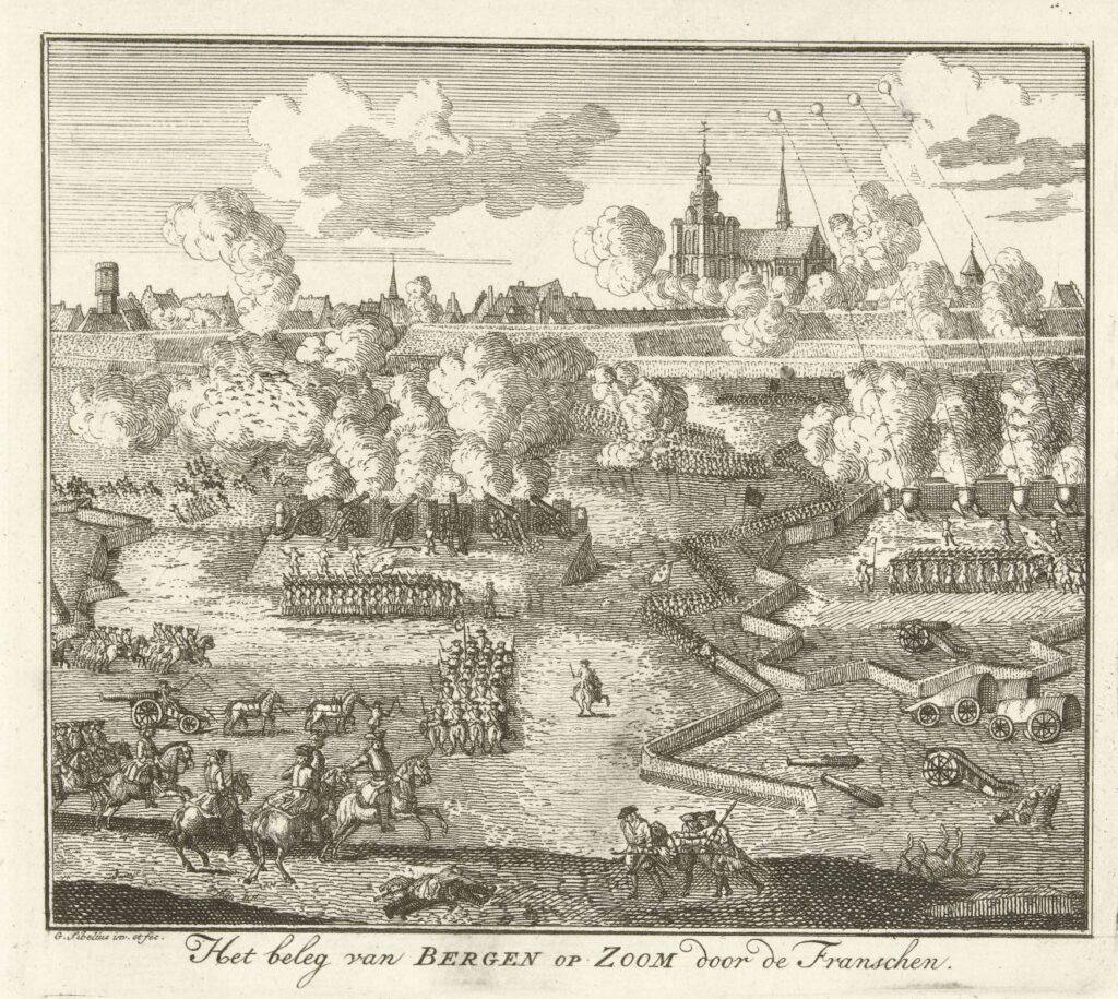 Beleg van Bergen op Zoom, 1747 Gerard Sibelius, 1750 - 1752